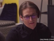 Nerdy boy was caught masturbating while preparing for exams 4/16