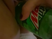 Bottle fun with a little squirting