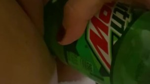 Bottle fun with a little squirting