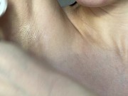 Shaves hairy armpits, shows shaved armpits! 10/16