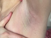 Shaves hairy armpits, shows shaved armpits! 12/16