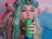 Horny Fairy Elf Sucks Dragon Toy so deep Karneli Bandi