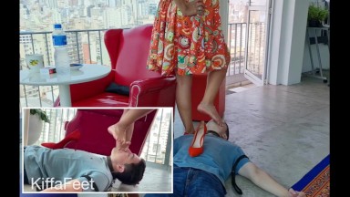 PREV Kiffa The sadistic Boss 2 Sexist employee got foot gagging from Perfect Boss FOOT WORSHIP