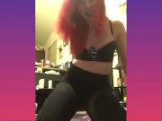 Redhead try’s striptease  - Screenshot 1 of 16 - Dancing