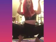 Redhead try’s striptease  - Screenshot 2 of 16 - Striptease