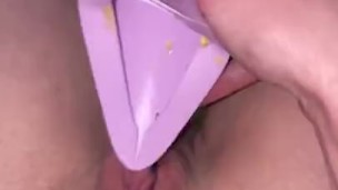 FAN REQUESTED CUSTOM VIDEO: Husband POV recording his wife standing up to pee using a Go Girl Device