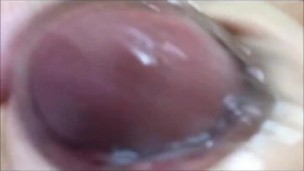 Japanese amateur boy, lotion applied and close shooting masturbation