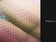 New thong! Playing in some fishnets!  3/16