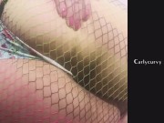 New thong! Playing in some fishnets!  6/16