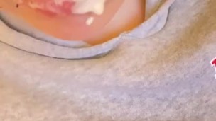 Pale BBW eating Fried chicken ASMR mouth POV 
