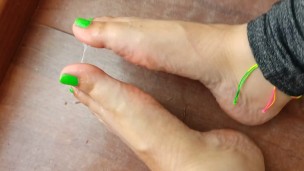 Sticky goo in my feet