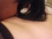 Licking my girlfriend's holes with passion. 11/16