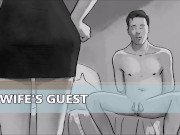 WIFE'S GUEST cuckold video comics 1/16