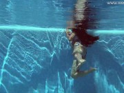 Long haired astonishing Latina babe Andreina underwater 7/16