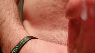 Close up in your face dripping cum shot!