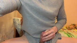 I jerking off using my long-sleeve