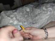 My long pointy nails make his little dick so hard *cumblast* 14/16