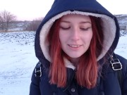 Секс на улице зимой - парня трахнуть себя - Screenshot 1 of 16 - Facial