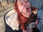 Секс на улице зимой - парня трахнуть себя - Screenshot 16 of 16 - Facial