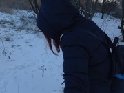 Секс на улице зимой - парня трахнуть себя - Screenshot 4 of 16 - Real Sex