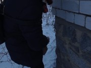Секс на улице зимой - парня трахнуть себя - Screenshot 5 of 16 - Russian Homemade