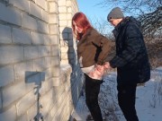 Секс на улице зимой - парня трахнуть себя - Screenshot 9 of 16 - Real Sex