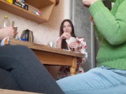 Игра в карты на раздевание с русскими пошлыми разговорами закончилась... - lesbian_illusion  6/16