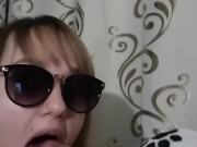 Замужняя сосет любовнику (видеоотчет со встречи жены) 3/16