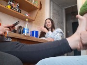 Игра правда или действие превратилась в траходром на кухне - lesbian_illusion 11/16