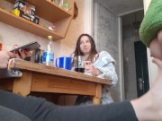 Игра правда или действие превратилась в траходром на кухне - lesbian_illusion 14/16