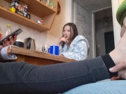 Игра правда или действие превратилась в траходром на кухне - lesbian_illusion 6/16