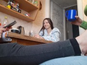 Игра правда или действие превратилась в траходром на кухне - lesbian_illusion 7/16