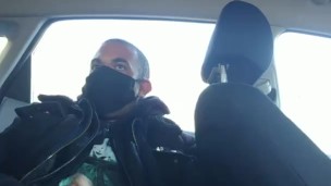 Jerking it in my car at work 