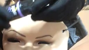 Kym's Unique Blowjob (trans, mask, female mask, crossdress, pantyhose, fetish, transformation)