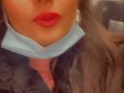 Jeweln_22- Défi- française enlève son string en public,suce et baise avec un inconnu dans un parking 8/16