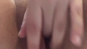 Fingering my tight, pink pussy. Who wants to help me? 