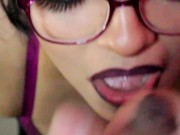big tits juicy lips girl with glasses 15/16
