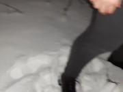 Под нами таял снег, когда мы трахались на улице - lesbian_illusion - Screenshot 16 of 16 - Spanking