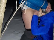 Её горячий язык согрел мою киску в тёмном, холодном лесу - lesbian_illusion 11/16