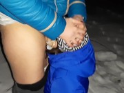 Её горячий язык согрел мою киску в тёмном, холодном лесу - lesbian_illusion 16/16