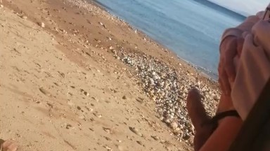 Public Masturbation at the Beach