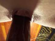 I love shoving hard wooden objects in my pussy! Mmmmmmm!