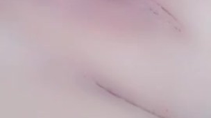 Toying my tight little pussy in the car