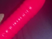 My creamy pussy juice after using this dildo to fuck my tight pussy