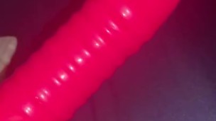 My creamy pussy juice after using this dildo to fuck my tight pussy 