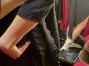 как подруга примеряет вещи и мастурбирует в раздевалке 12/16