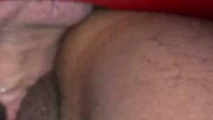 Two friends share a cock at the gloryhole - creampie finish 