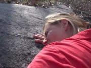 Frangelica Piss' in a parking lot during the day and gets poked in a park 2 for 1 Special;) 10/16