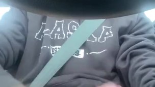 Horny Jacks Off In Car