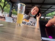 lush control in public, people see my reactions in a bar 2/16